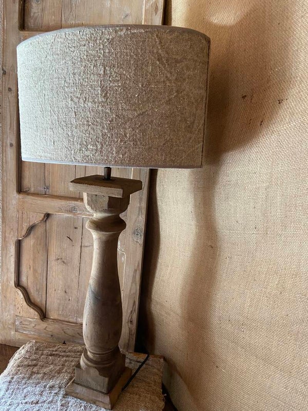 Shabby Lampenkap Ovaal 40cm