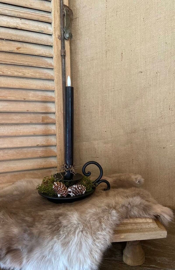 Sierlijke Kaarshouder Zwart