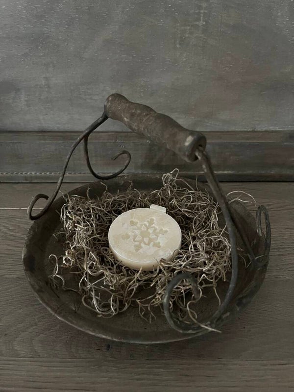 Amber Blokje Kersthager Wit