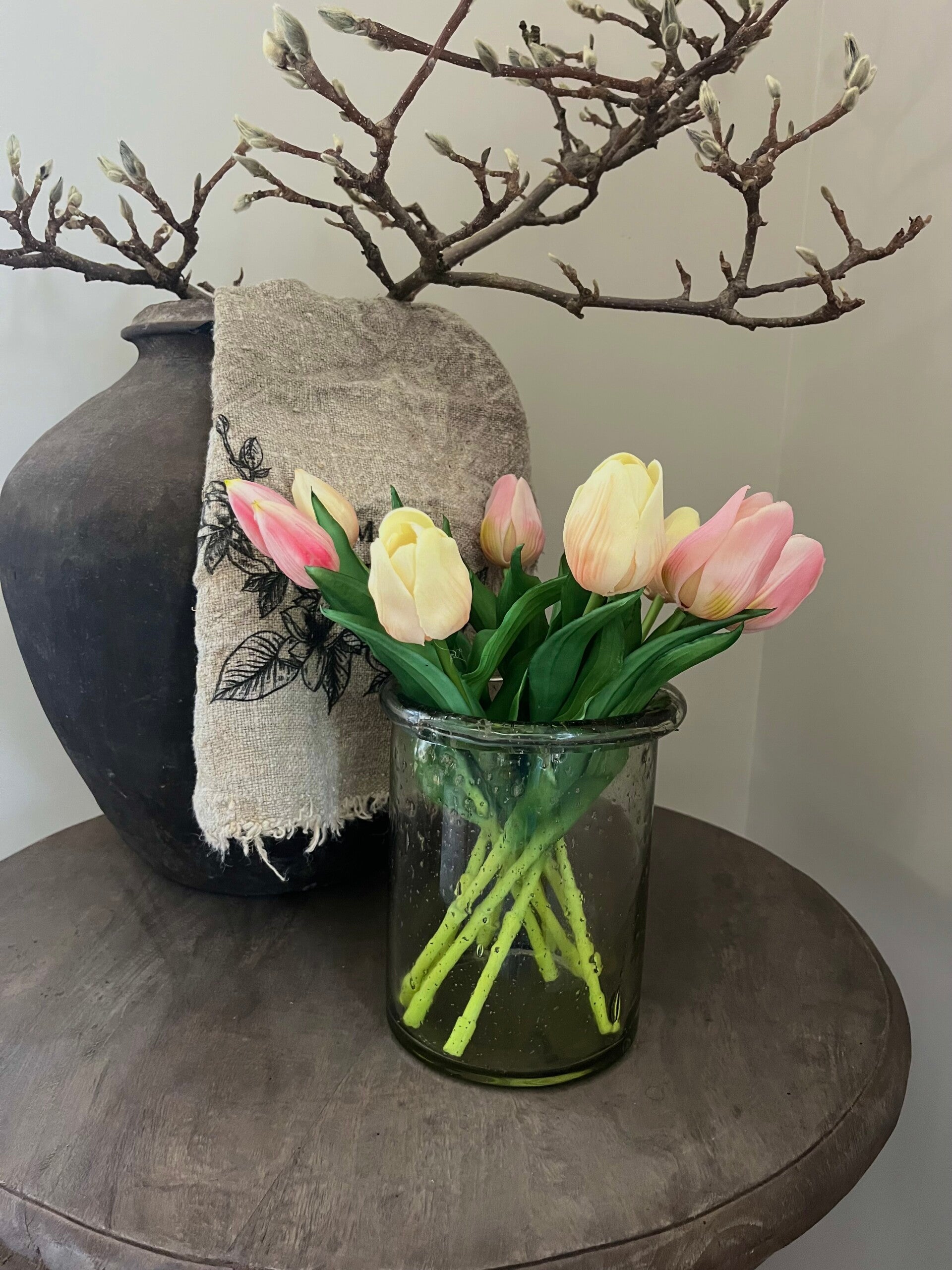 Set Real Touch Tulpen Met Vaas