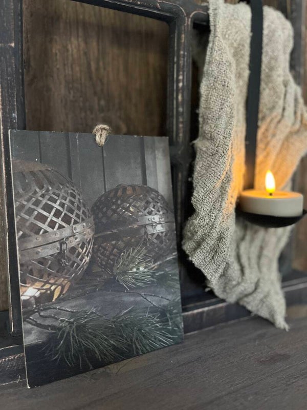 Deco Bordje IJzeren Bollen