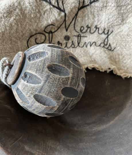 Kerstbal Rond Met Stippen