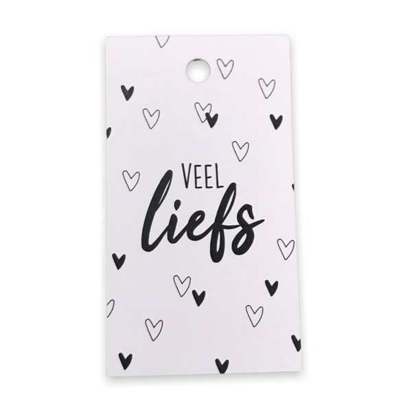 Cadeaulabel Veel Liefs