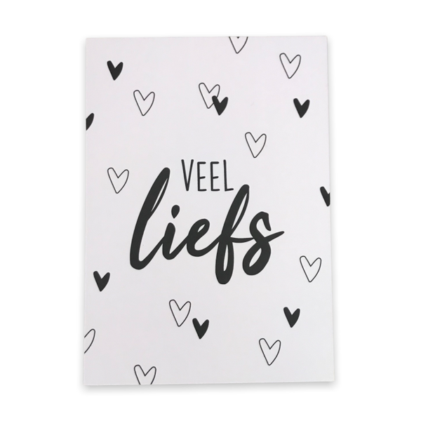 Wenskaart Veel Liefs