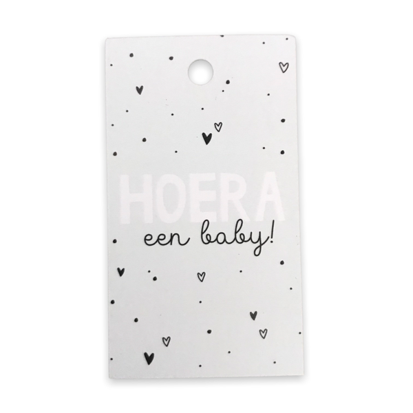 Cadeaulabel Hoera een Baby