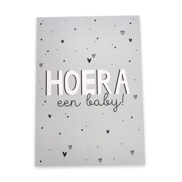 Wenskaart Hoera Een Baby