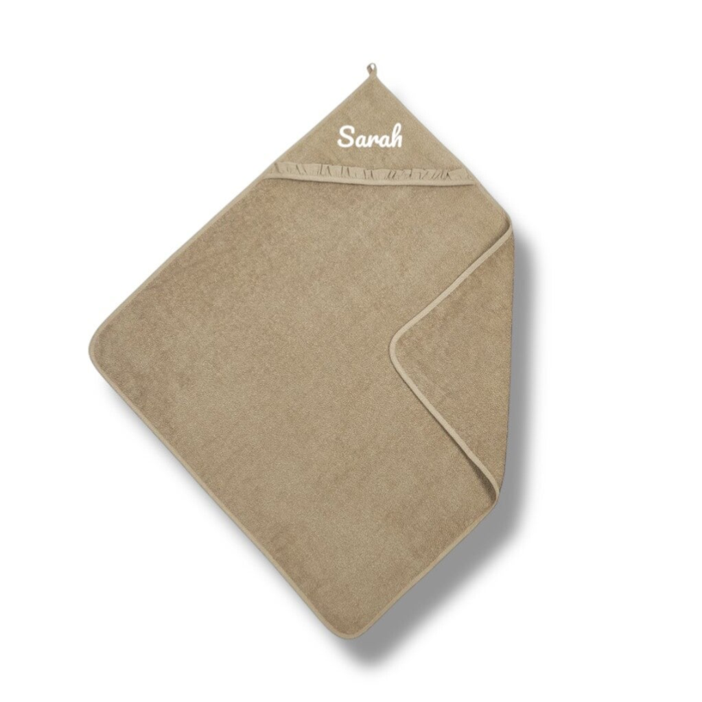 Meyco Badcape Ruffle // Taupe