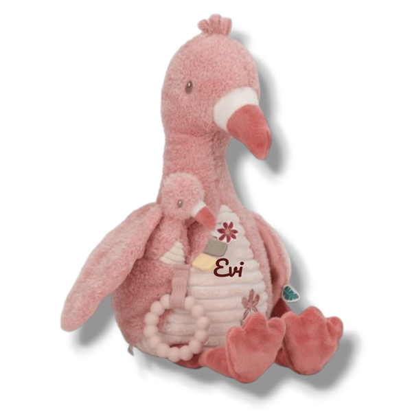 Little Dutch Activiteitenknuffel // Safari Friends Flamingo