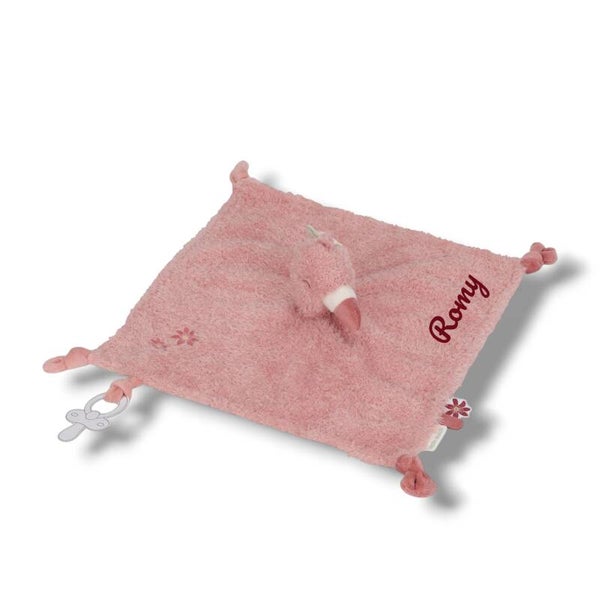 Little Dutch Knuffeldoek // Safari Friends Flamingo