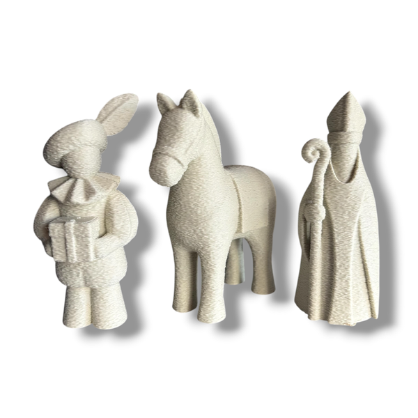Sinterklaas Decoratieset 3 stuks // Japandi Abstract