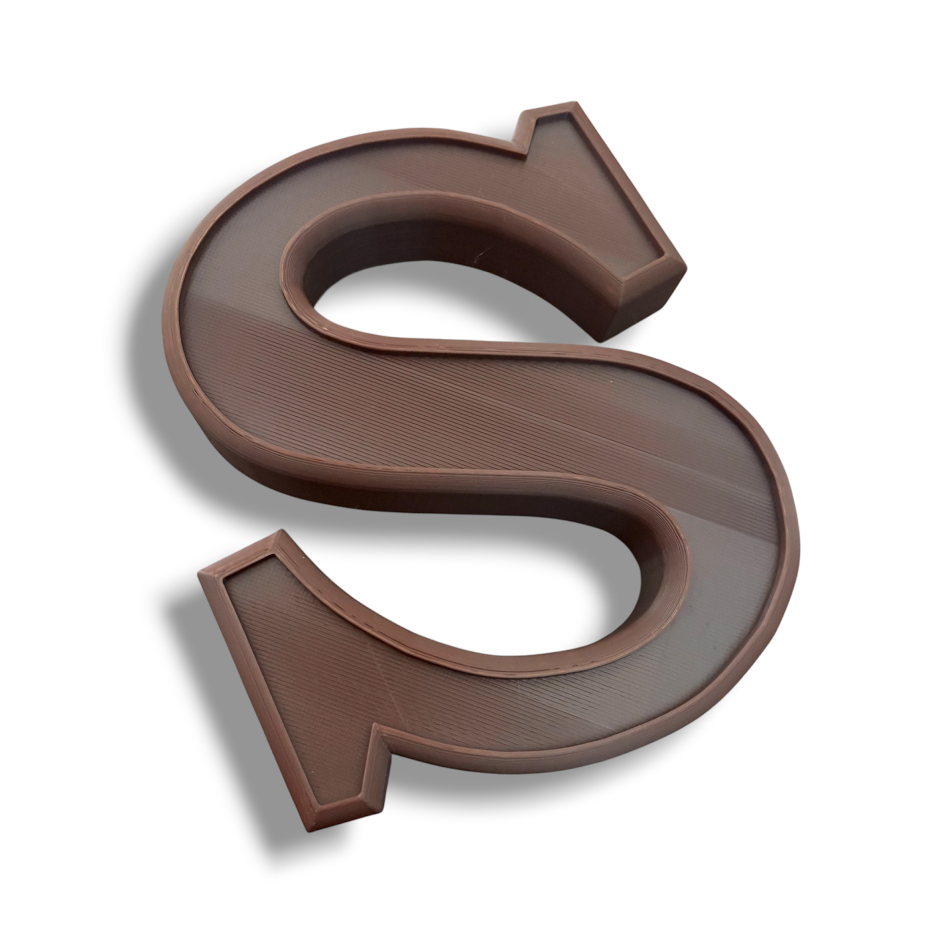 Sinterklaas Decoratie Chocolade Letter // S (bruin)