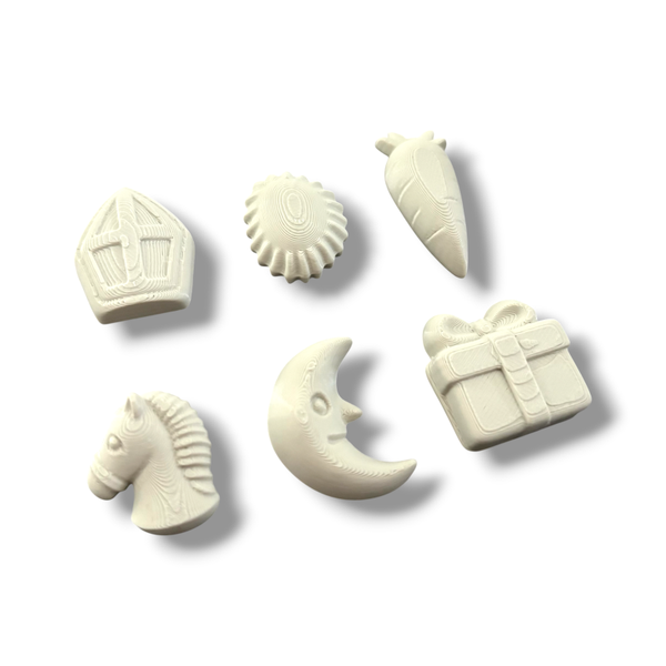 Decoratie Schuimpjes 6 stuks // Beige
