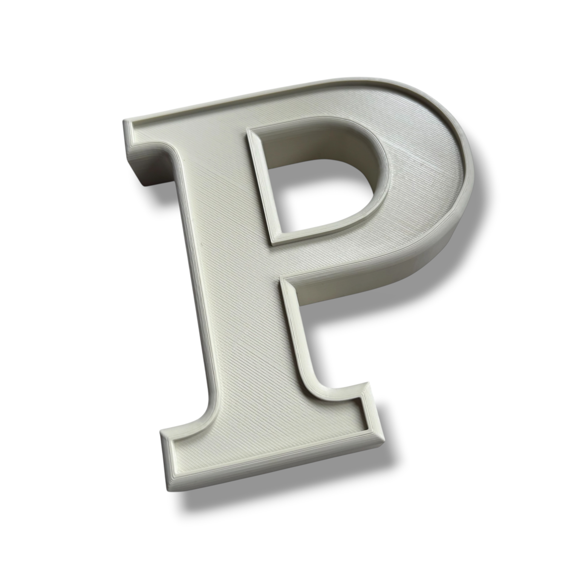 Sinterklaas Decoratie Chocolade Letter // P (wit)