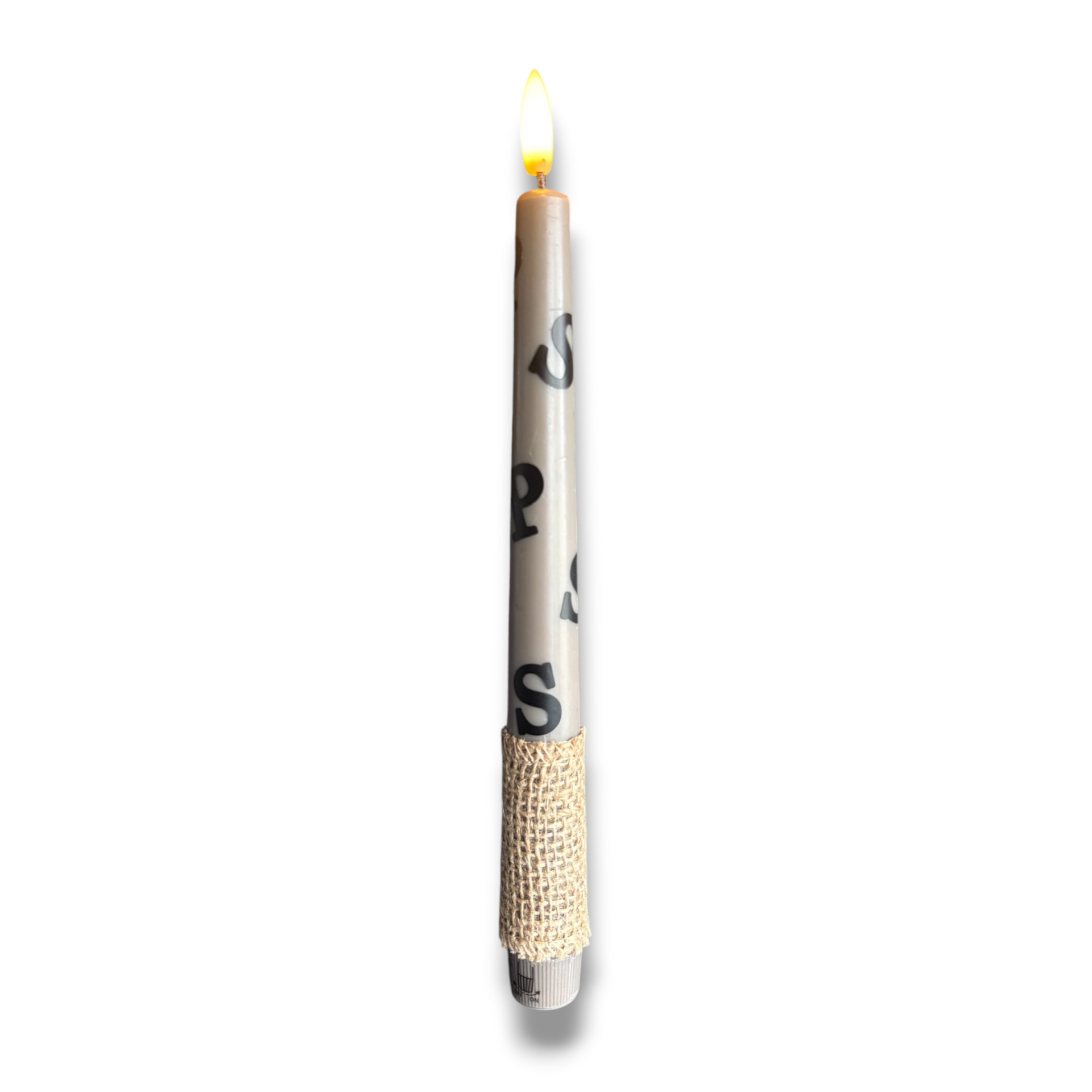LED Diner Kaars // Sinterklaasletters - Bruin
