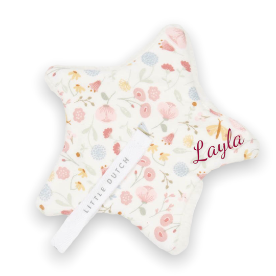 Little Dutch Speendoekje Flowers & Butterflies Wit