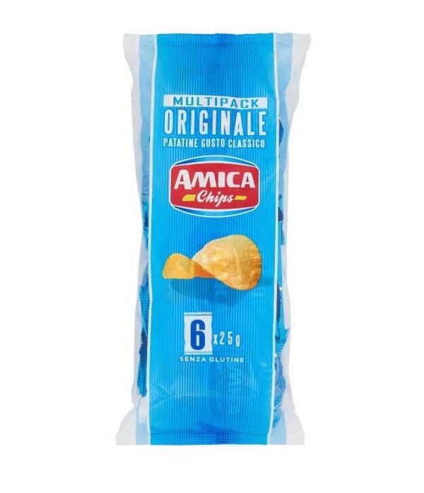 MULTIPACK DA 6 AMICA CHIPS CLASSICA 25G