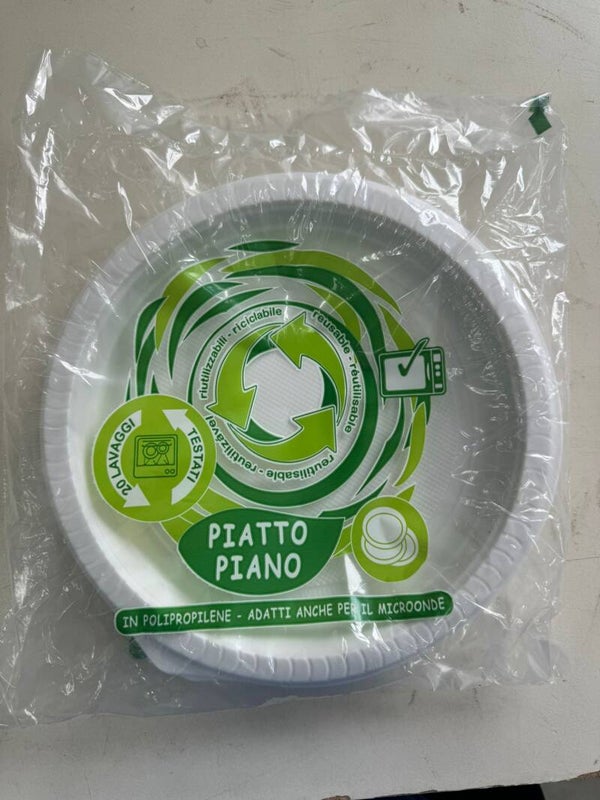 PIATTI PIANI RIUTILIZZABILI