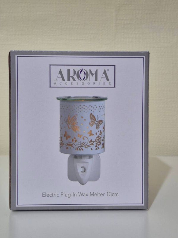 Butterfly plug in wax melter- White 13cm