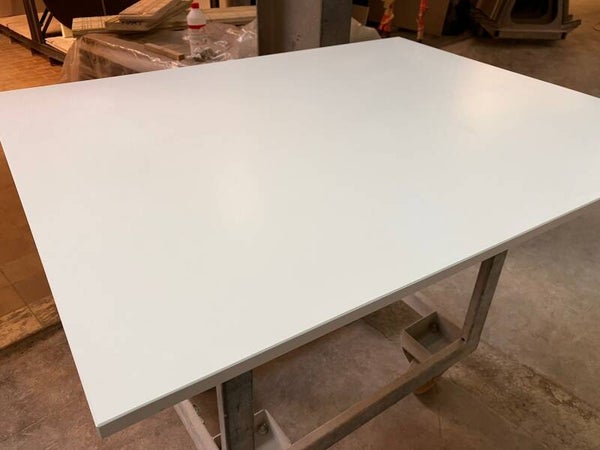 Tafelblad in composiet, kleur Bianco Extreme