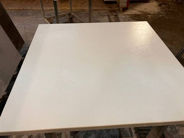 Tafelblad in composiet, kleur Pure White