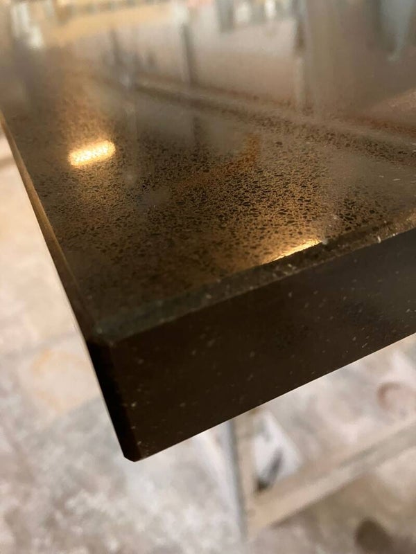 Tafelblad in composiet, kleur Black Crystal