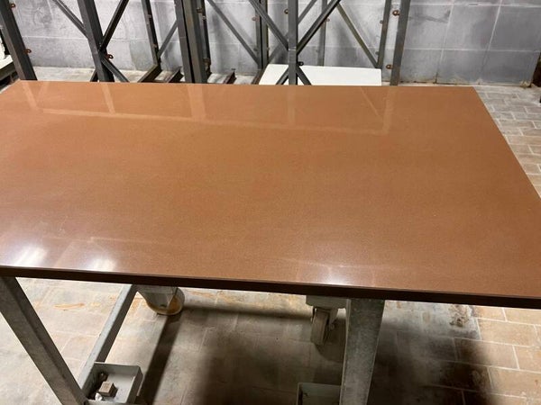 Tafelblad in composiet, kleur Premium Marron