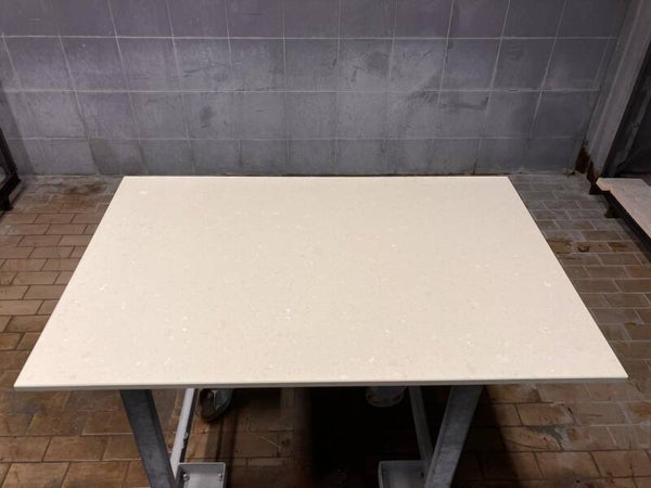 Tafelblad in Composiet, kleur Buttermilk