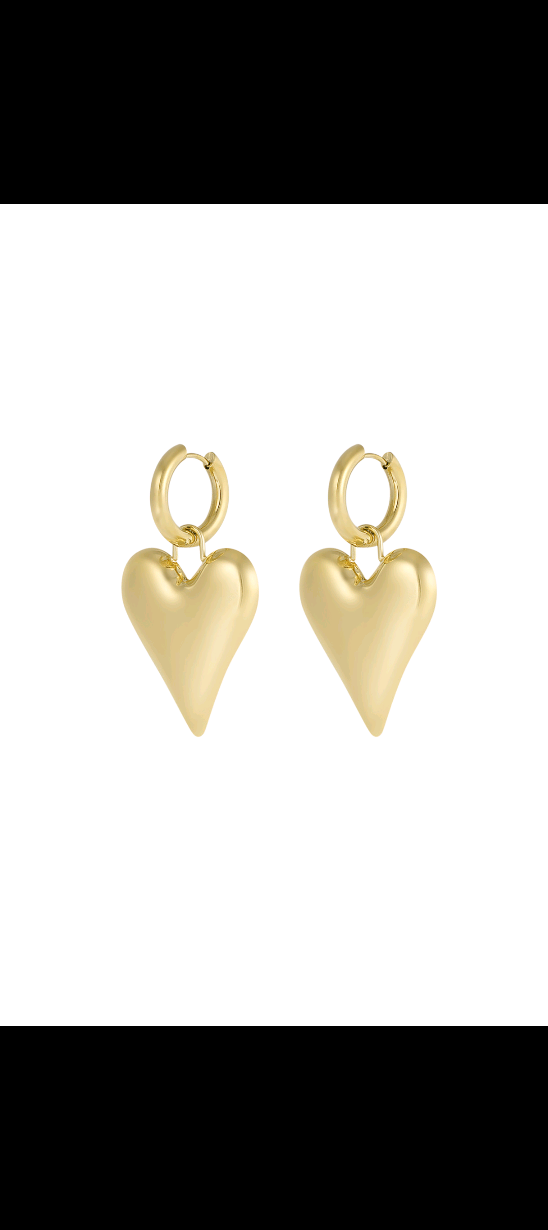 Big heart earrings