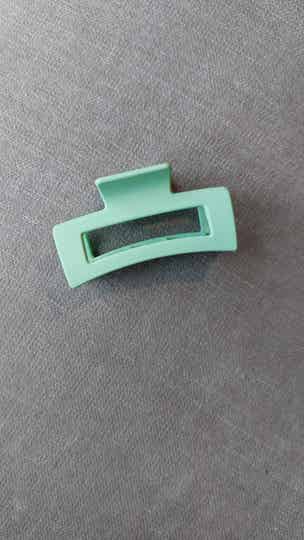 Haarklem middel pastelgroen