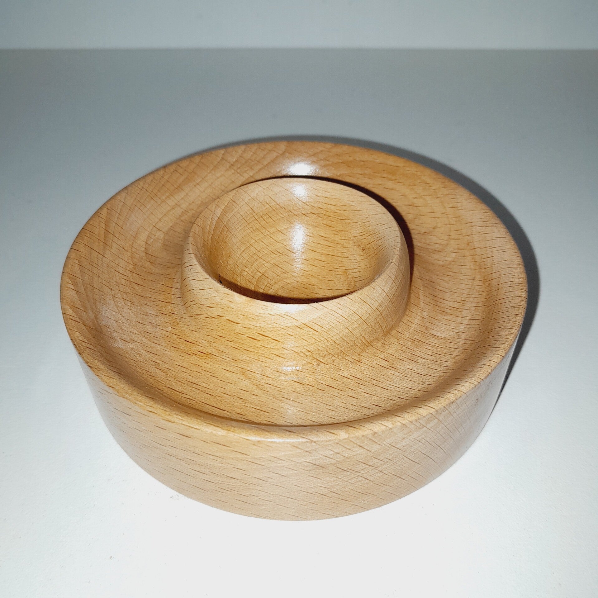 Coquetiers assiette en bois