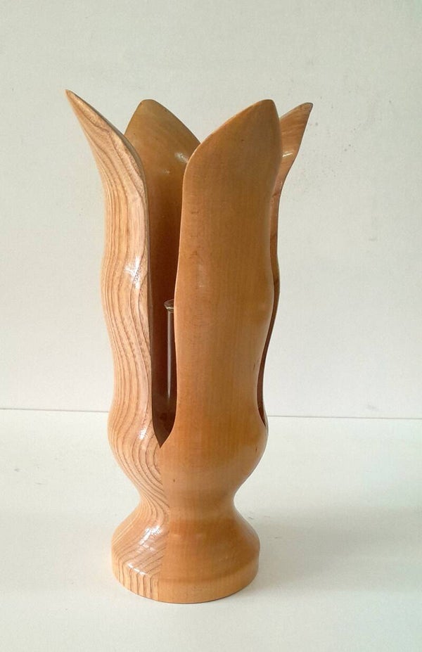 Soliflore en bois
