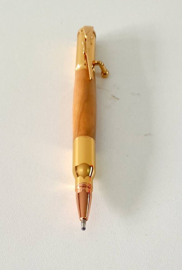 Stylo bille à thème doré