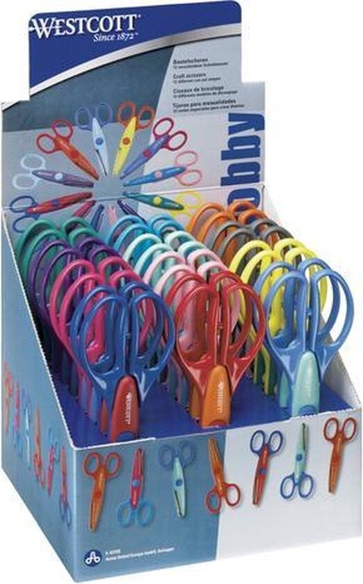 Westcott Knutselschaar Set – 12 stuks met verschillende motieven