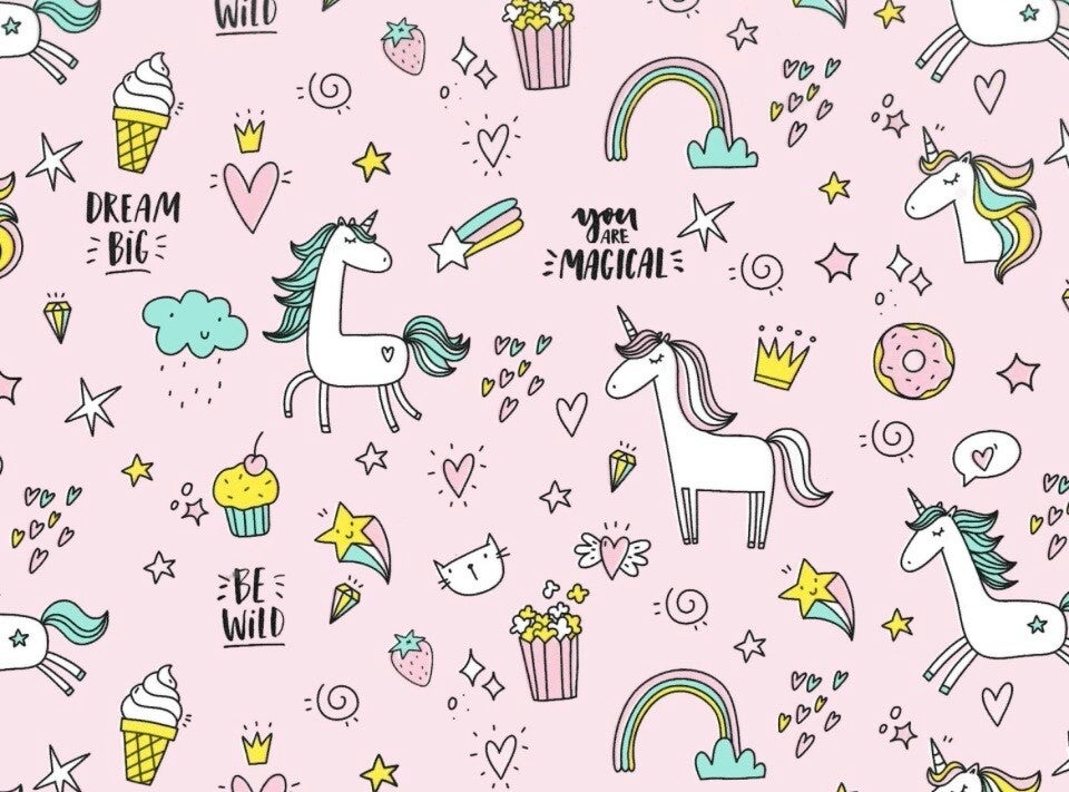 Rol Cadeau Papier Unicorn  70cm x 2m