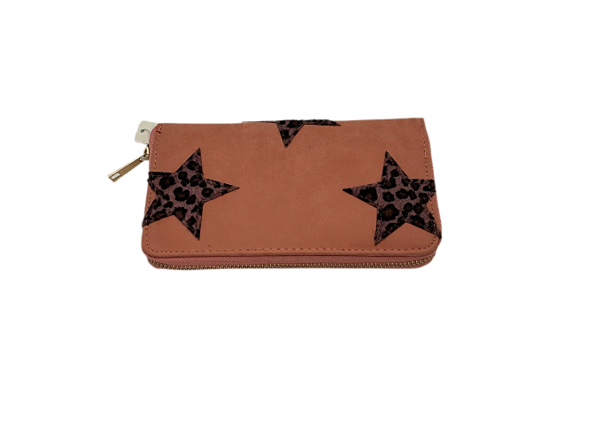 Dames portemonnee zalmkleur