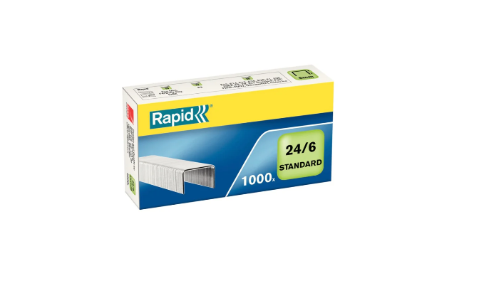 Rapid nietjes standaard 24/6 - 19 doosjes