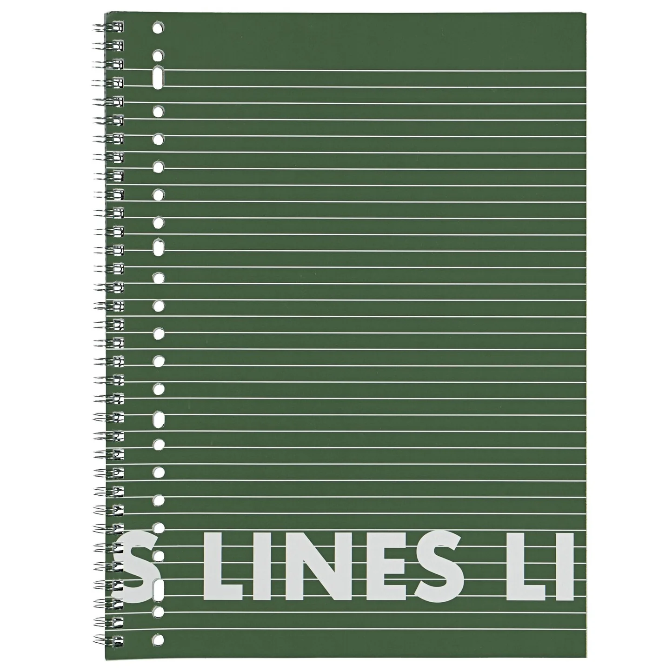 Collegeblokken A4 gelinieerd 3 stuks groen