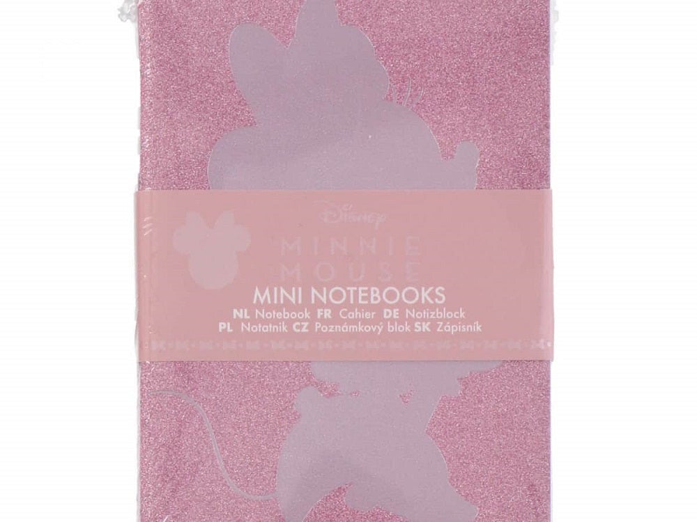 Disney mini notitieblokjes - Minnie Mouse - 3 stuks