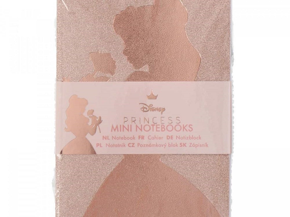 Disney mini notitieblokjes - prinses - 3 stuks
