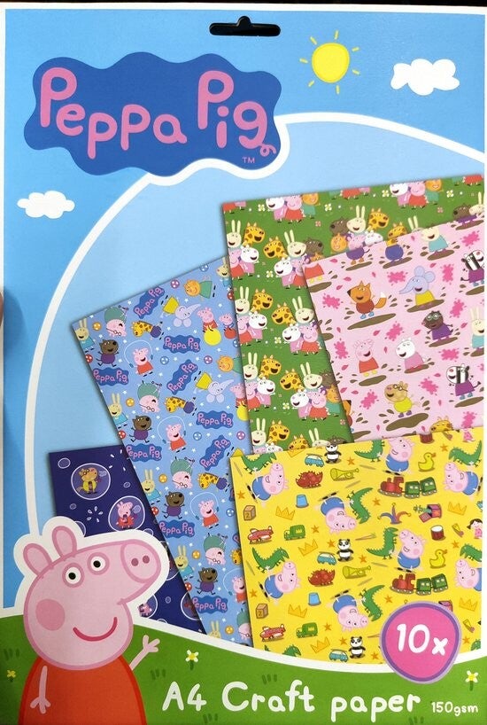 Knutselpapier Peppa Pig