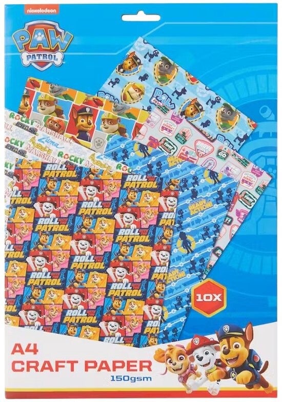 Knutselpapier Paw Patrol
