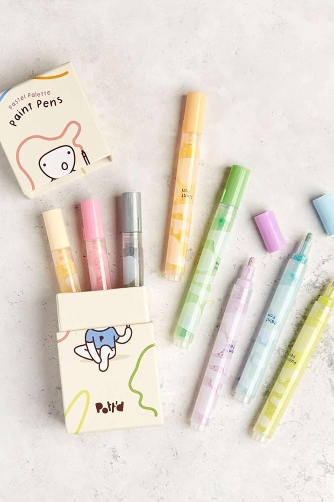 Pott’d acryl pottenbakkersverfpennen pastel palette