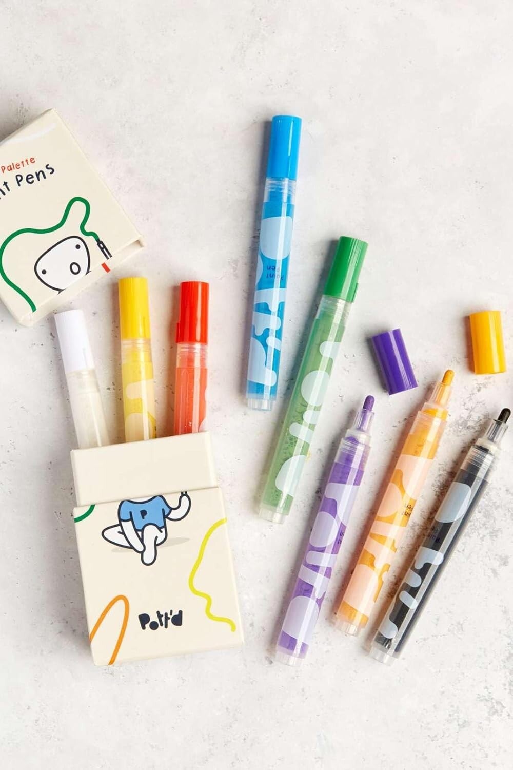 Pott’d acryl pottenbakkersverfpennen classic palette