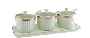 Voorraad potjes licht groen