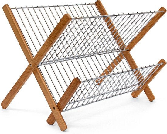 Afdruiprek bamboe/metaal