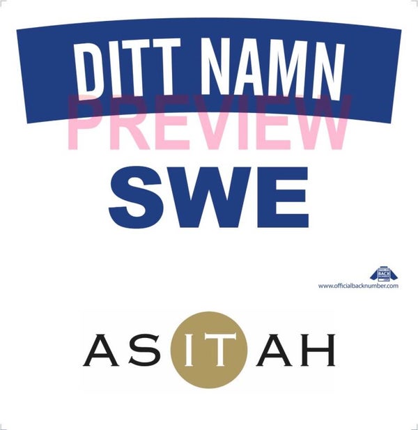 Backnumber med landskod och reklam