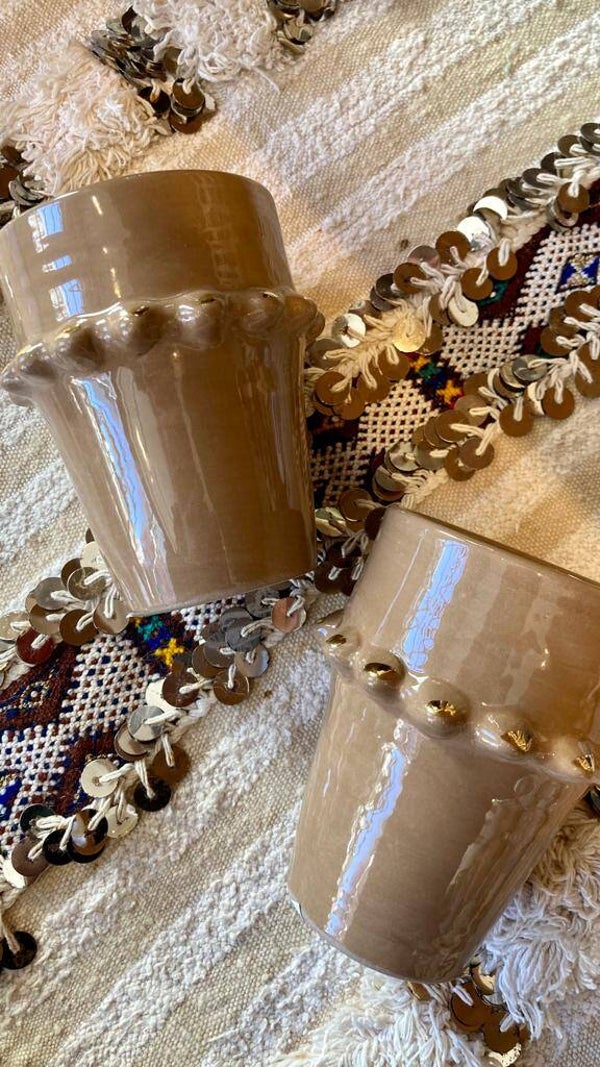 Chabi Chic mok 'Tazza' lichtbruin