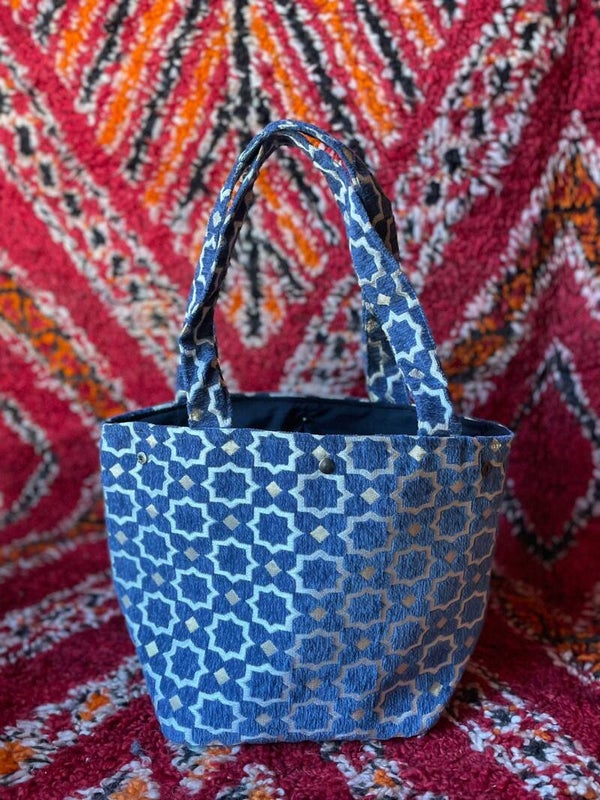 Marrakech shopper grijsblauw