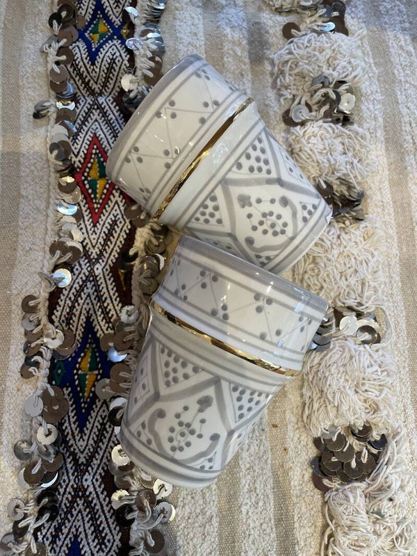 Chabi Chic grote mok Grijs/wit