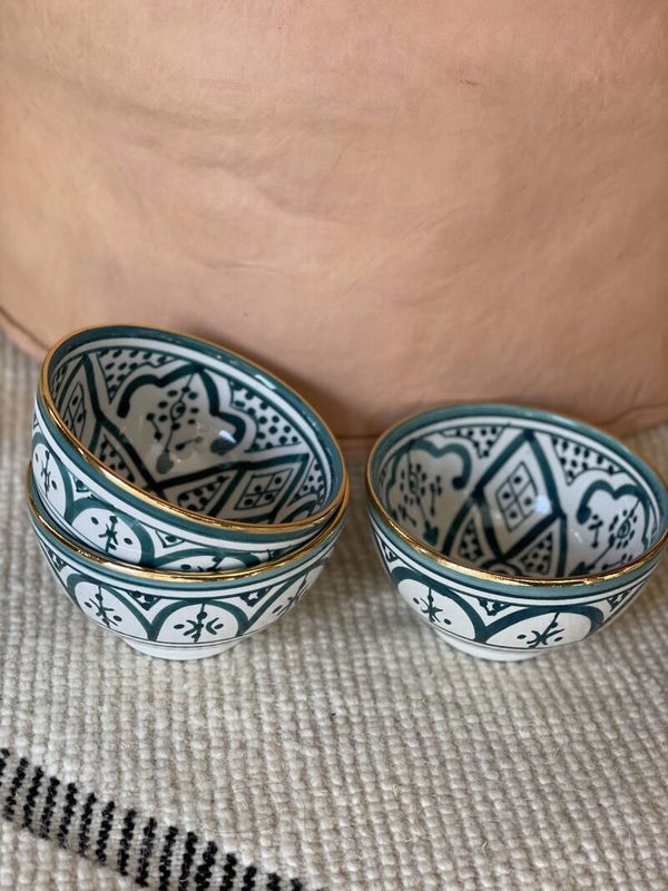 Chabi Chic kom middel Groen motief